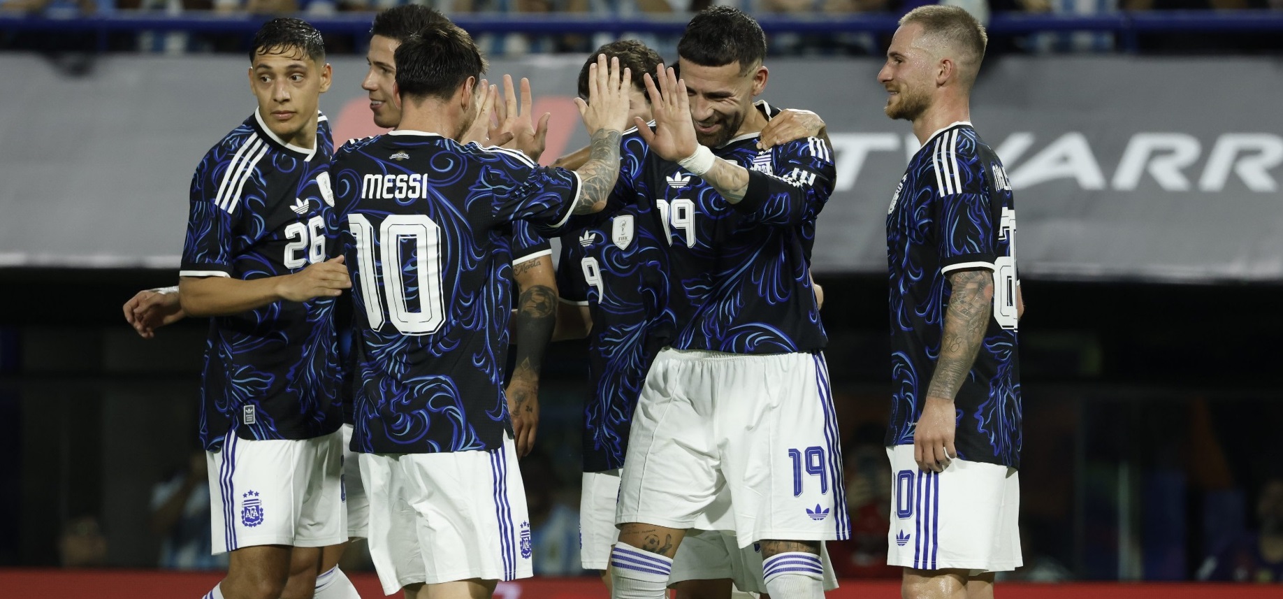Argentina le ganó 5 a 0 a Zambia en su último amistoso antes del Mundial